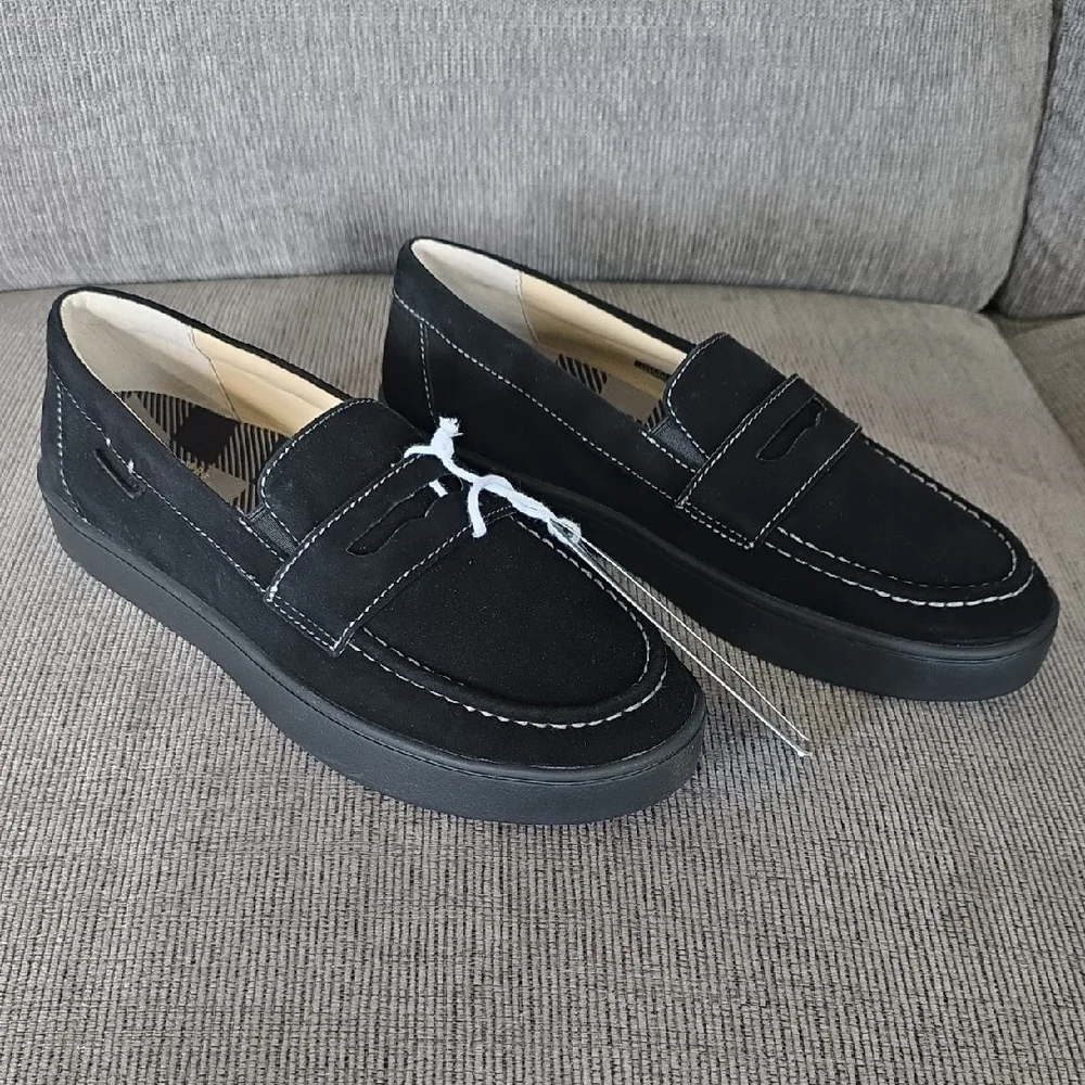 Womens Black Penny Loafers By Waco Shoe Co, Size 8.5, New In Box‎